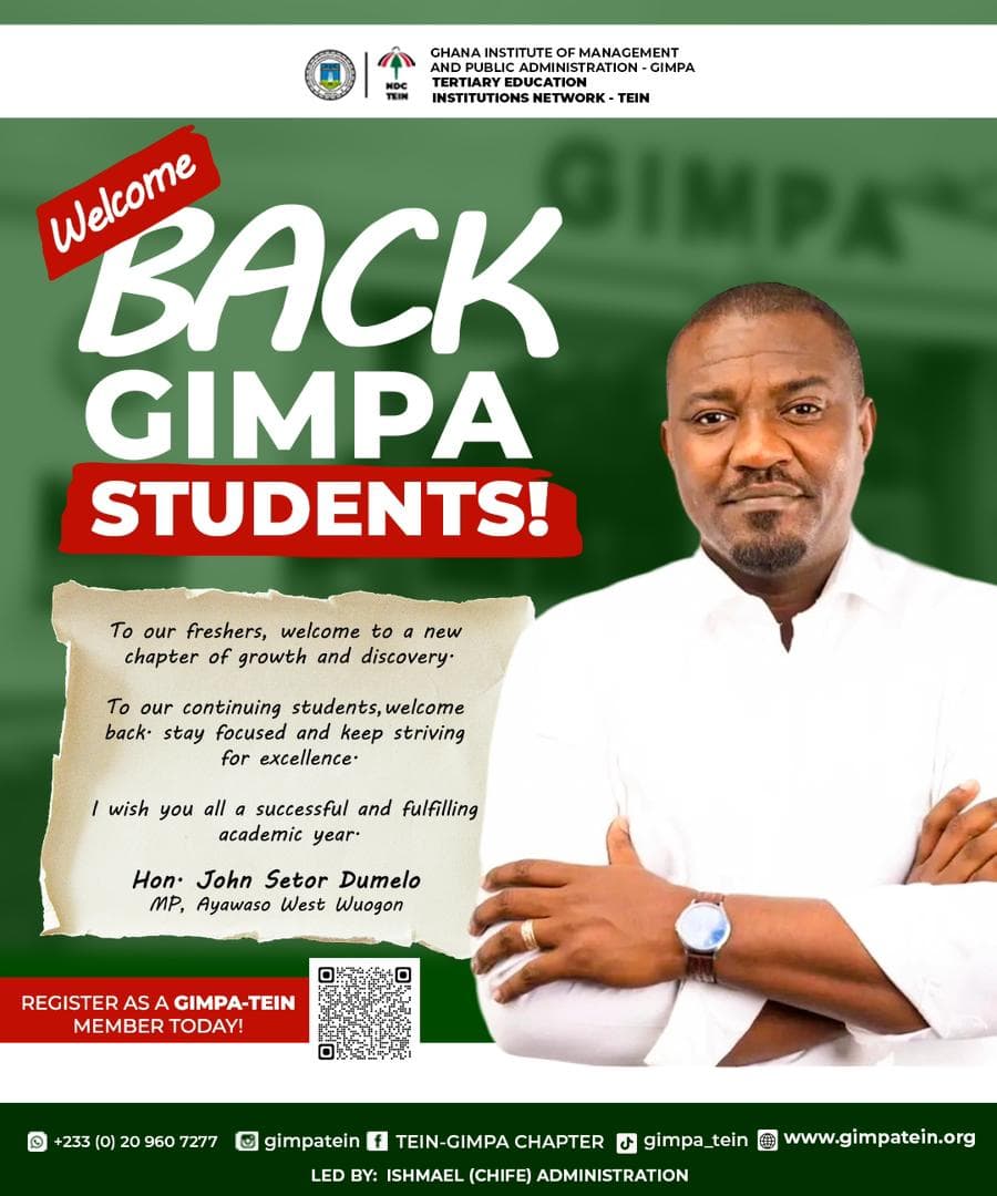 GIMPA TEIN Welcomes Students Back for the New Academic Year
