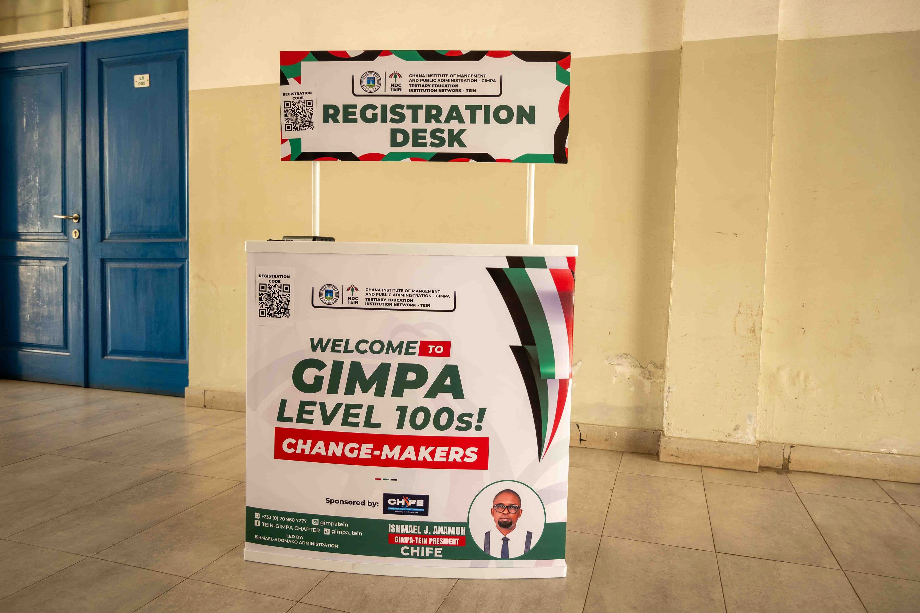 Students planting trees.