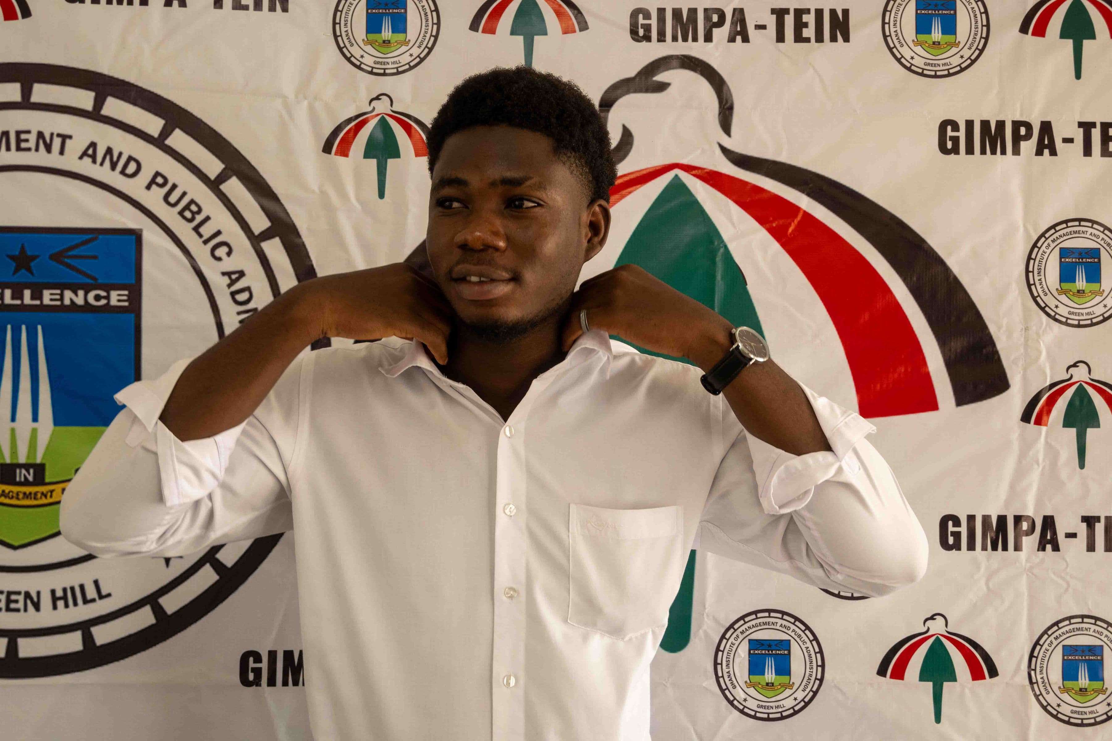 President giving a speech.